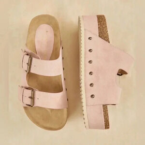 Altard State Serenna Platform Sandals Light Pink NWT